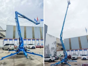 trailer-mounted boom lift