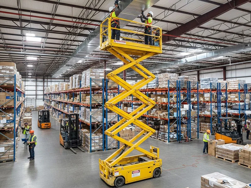 scissor-lift-in-warehouse