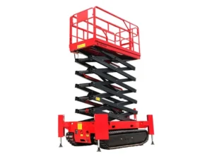 scissor-lift-with-outriggers