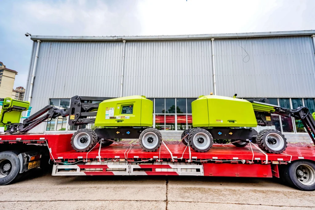 how-do-you-secure-and-transport-a-boom-lift