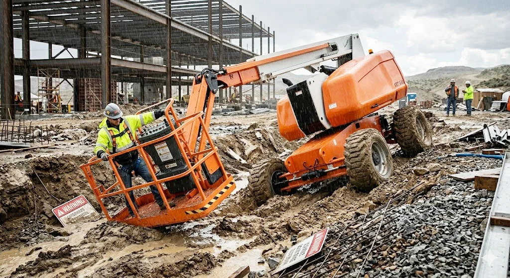 boom-lift-on-uneven-ground